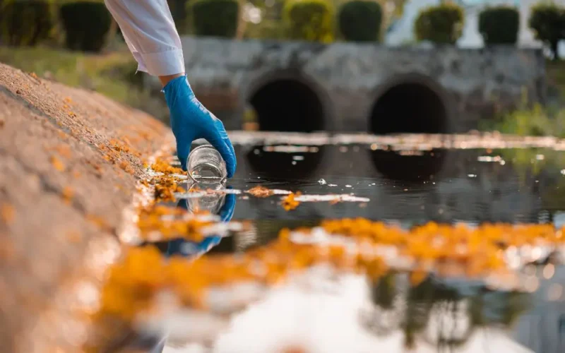 collecting water samples