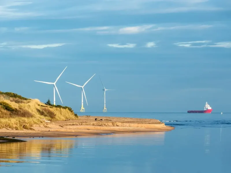 Offshore wind turbine farm