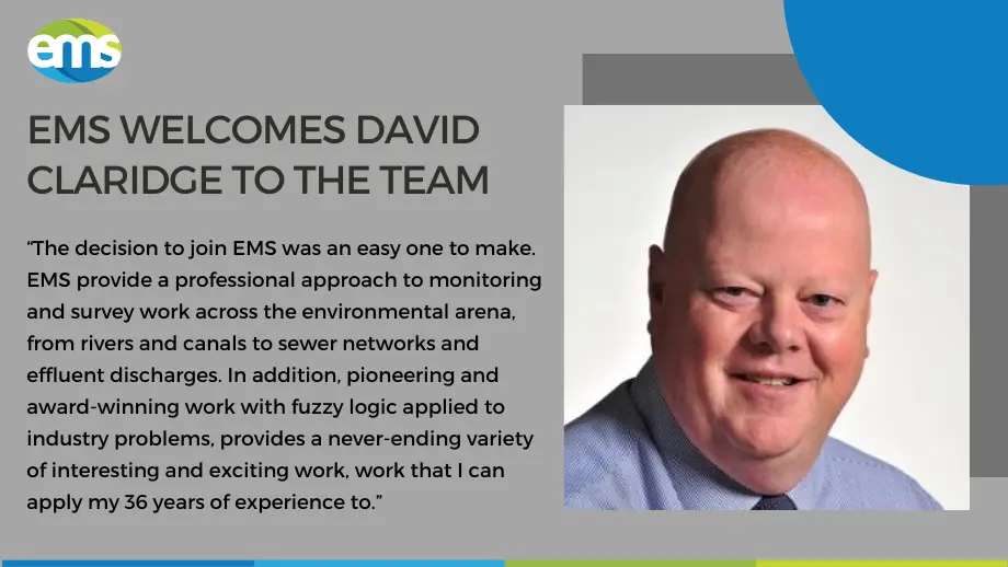 EMS is Delighted to Welcome David Claridge to the Team