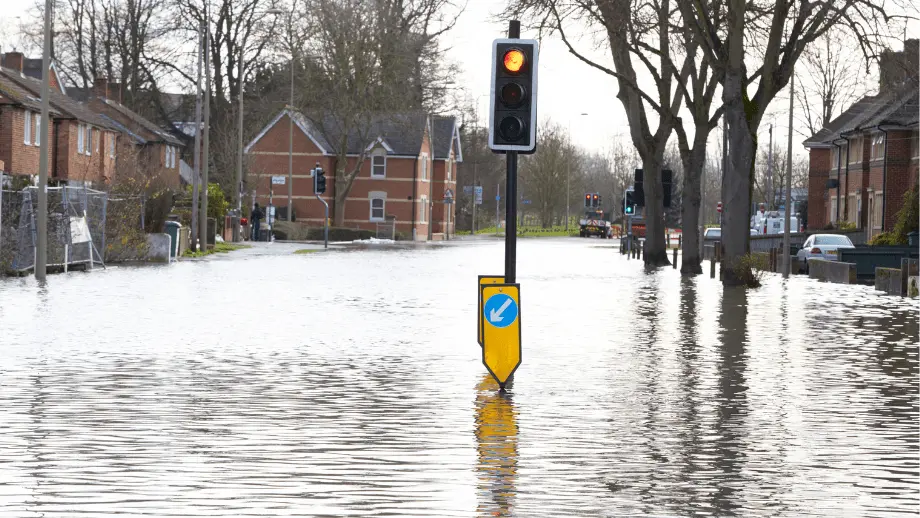 Flooded area