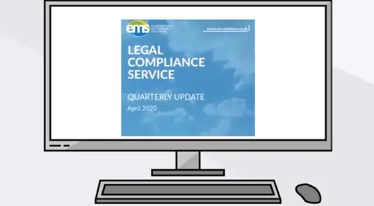 Legal compliance service screen shot