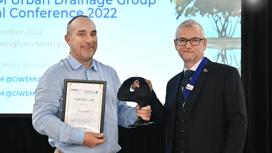 Neil Scarlett celebrates 2022 WaPUG Prize 