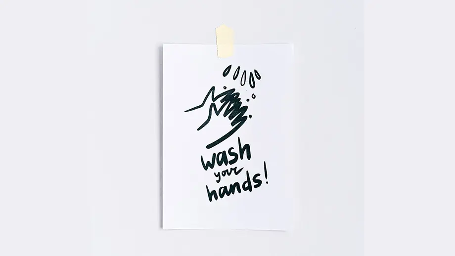 Wash your hands sign